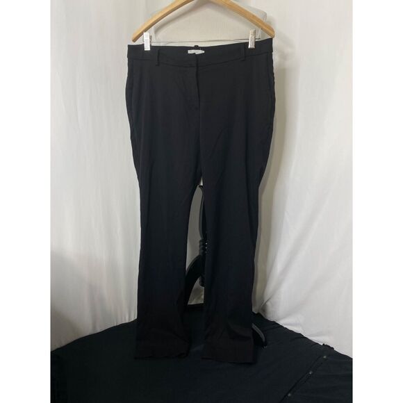 H&M Women's Trouser Pant's Black High Waist Side Pockets Size 12 X 29 - Picture 2 of 6